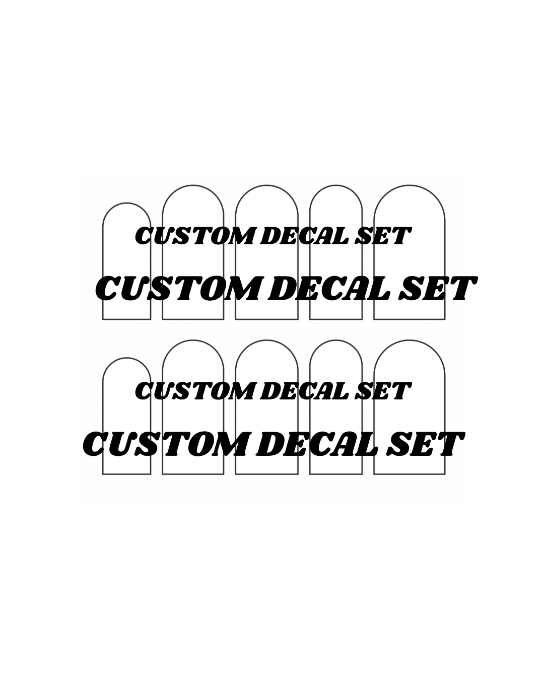 Custom Waterslide Nail Decal/Stickers