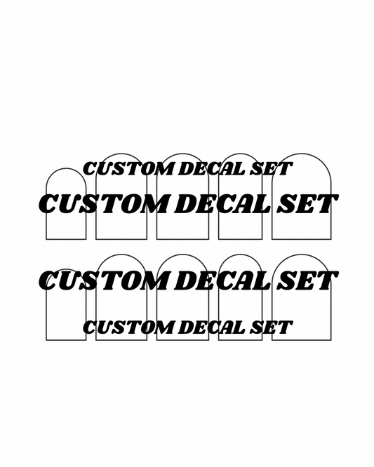 Custom Waterslide Nail Decal Set