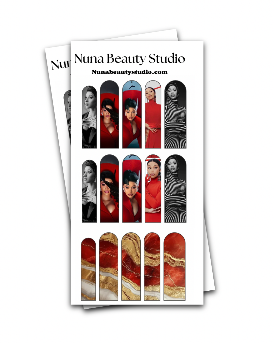 Cardi B AM I The Drama Nail Decal XXL