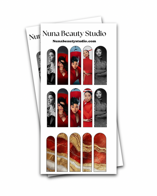 Cardi B AM I The Drama Nail Decal XXL