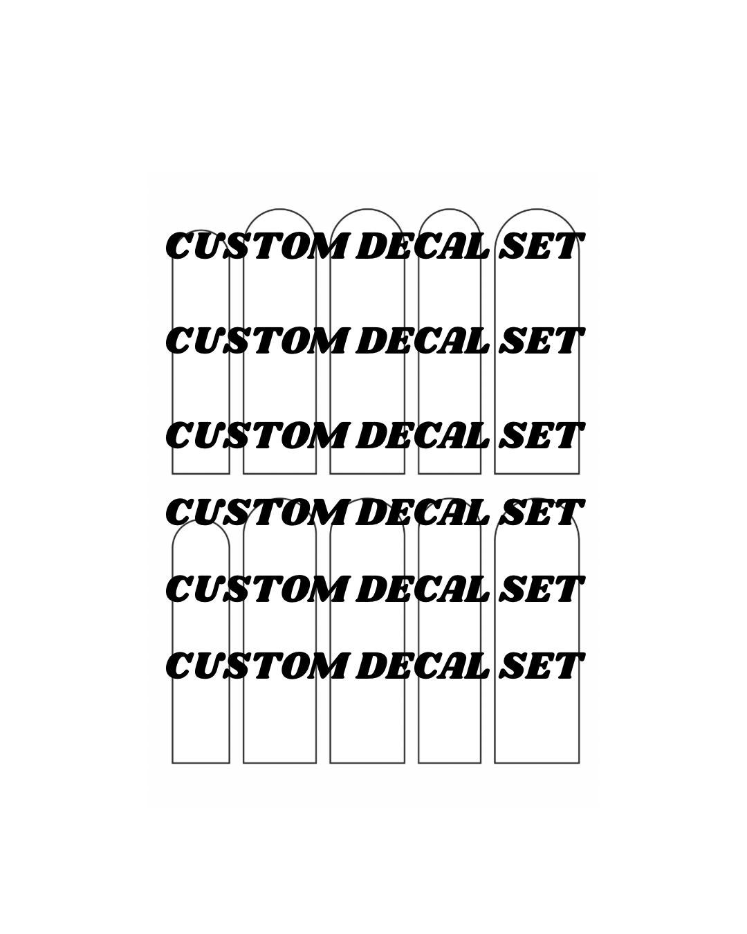 Custom Waterslide Nail Decal Set