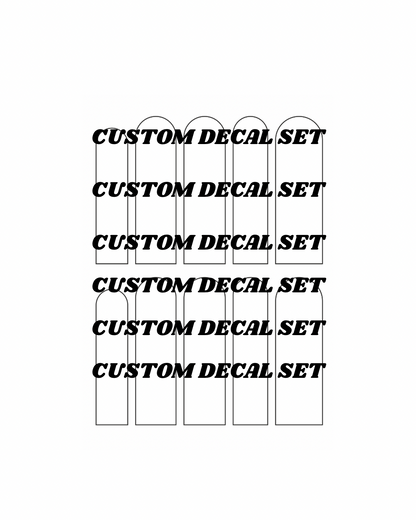 Custom Waterslide Nail Decal Set