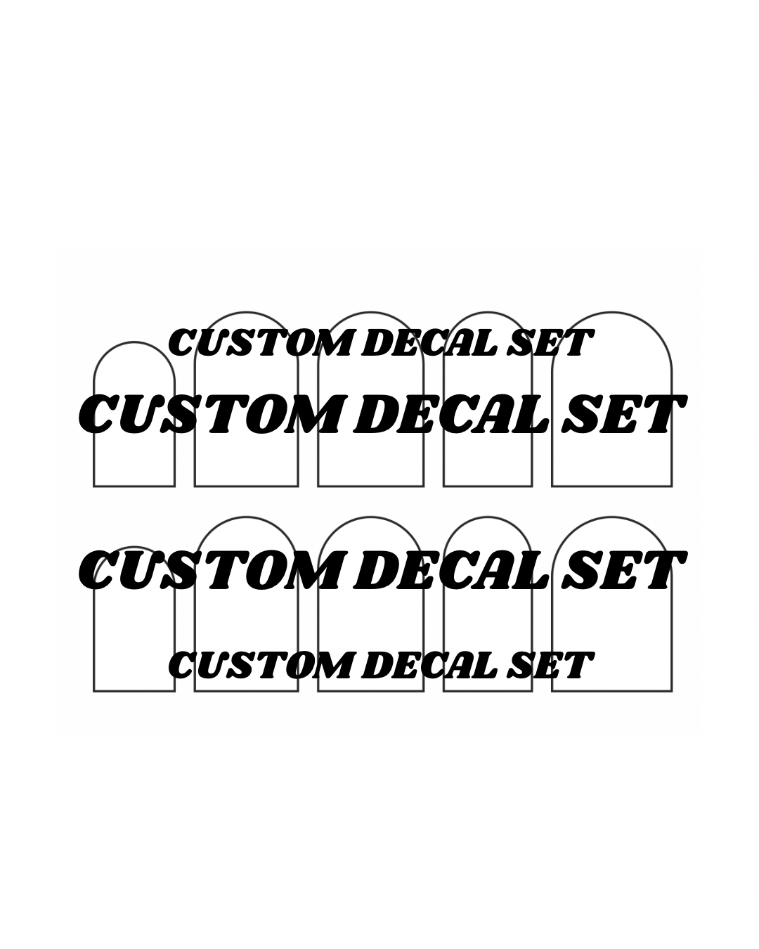 Custom Waterslide Nail Decal Set