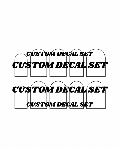 Custom Waterslide Nail Decal Set